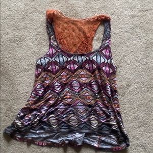 Embroidered tank top